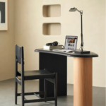 Wabi Sabi Hawaii wood desk and chair