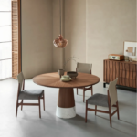 Wabi Sabi Hawai‘i round wood dining table