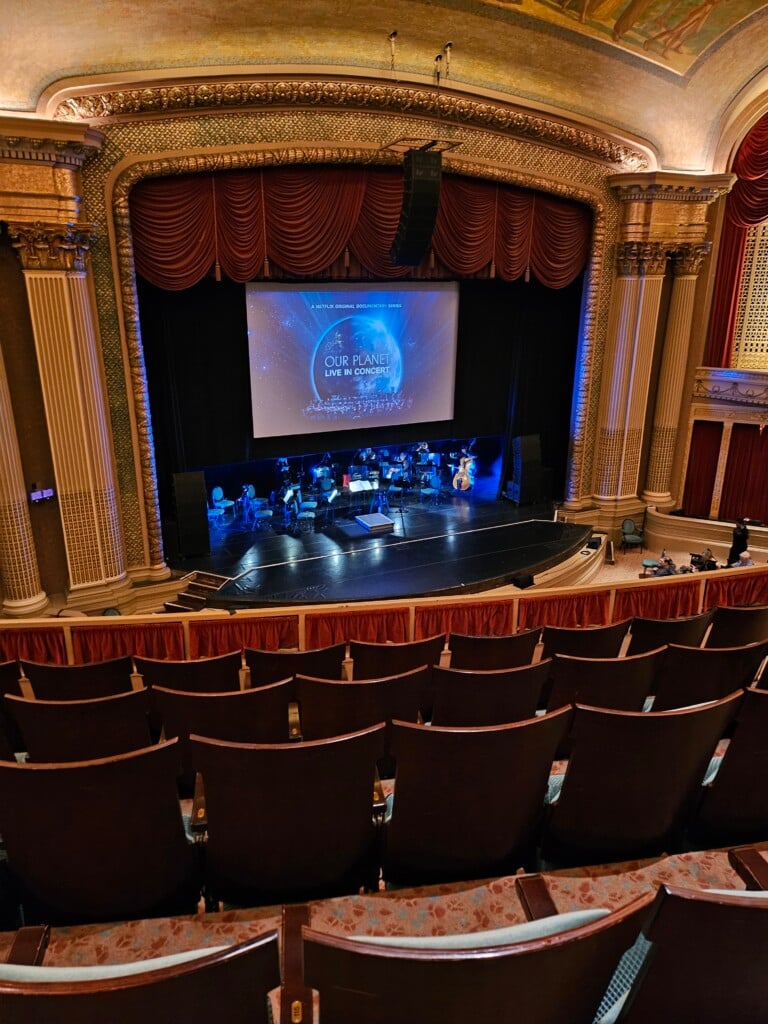 Our Planet Live title stage