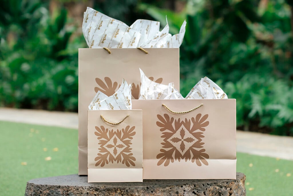 group of gift bags