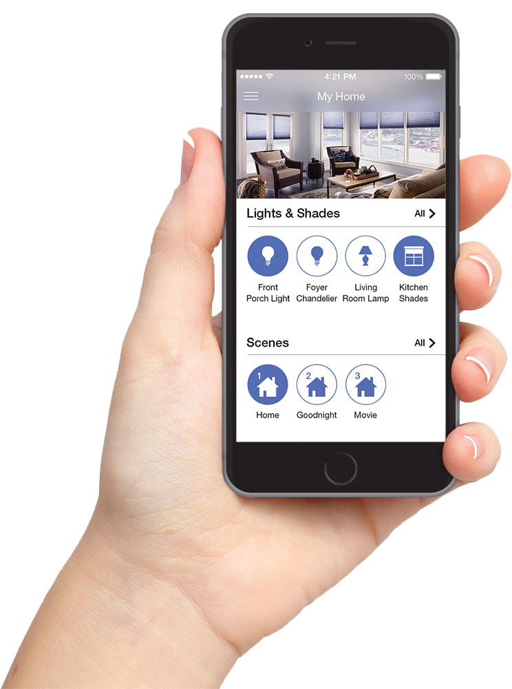 Smart Home Lutron App In Hand Left Hi