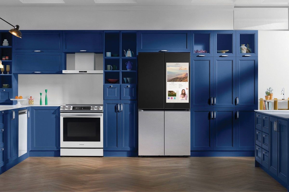 Smart Home Samsung Bespoke Family Hub Blue Scaled