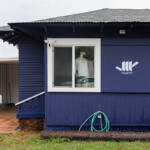 blue cottage