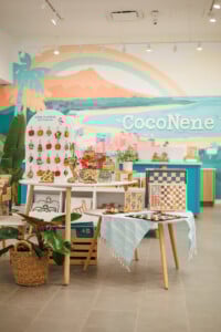 keychain and home goods display in store