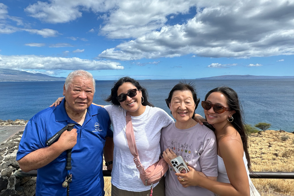 Hailey And Rylie With Grandpa Ken And Grandma Jean