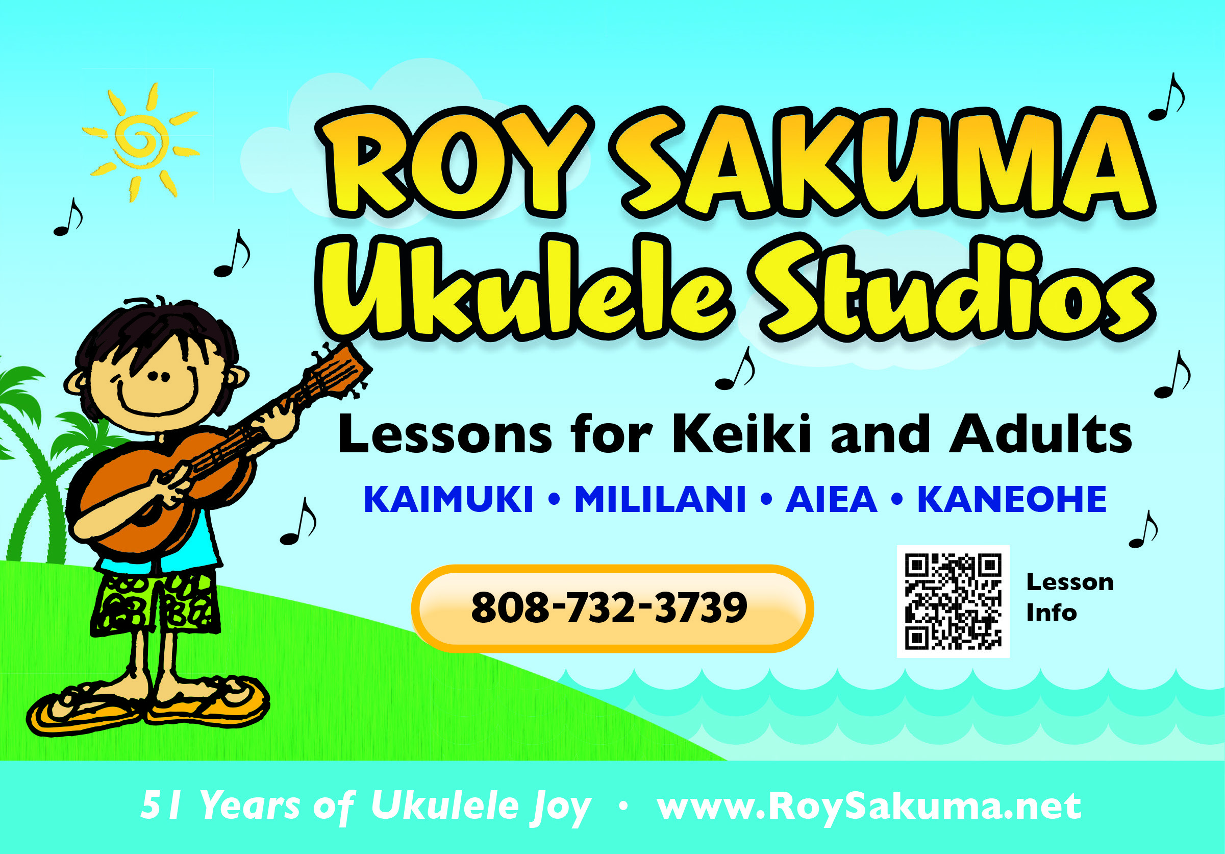 Roy Sakuma Ukulele Studios: Kaimuki, Aiea, Mililani, Kaneohe