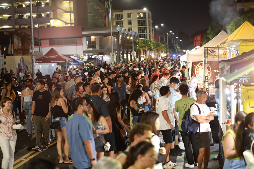 Honolulu Night Market Crowd Courtesy Of Our Kakaako