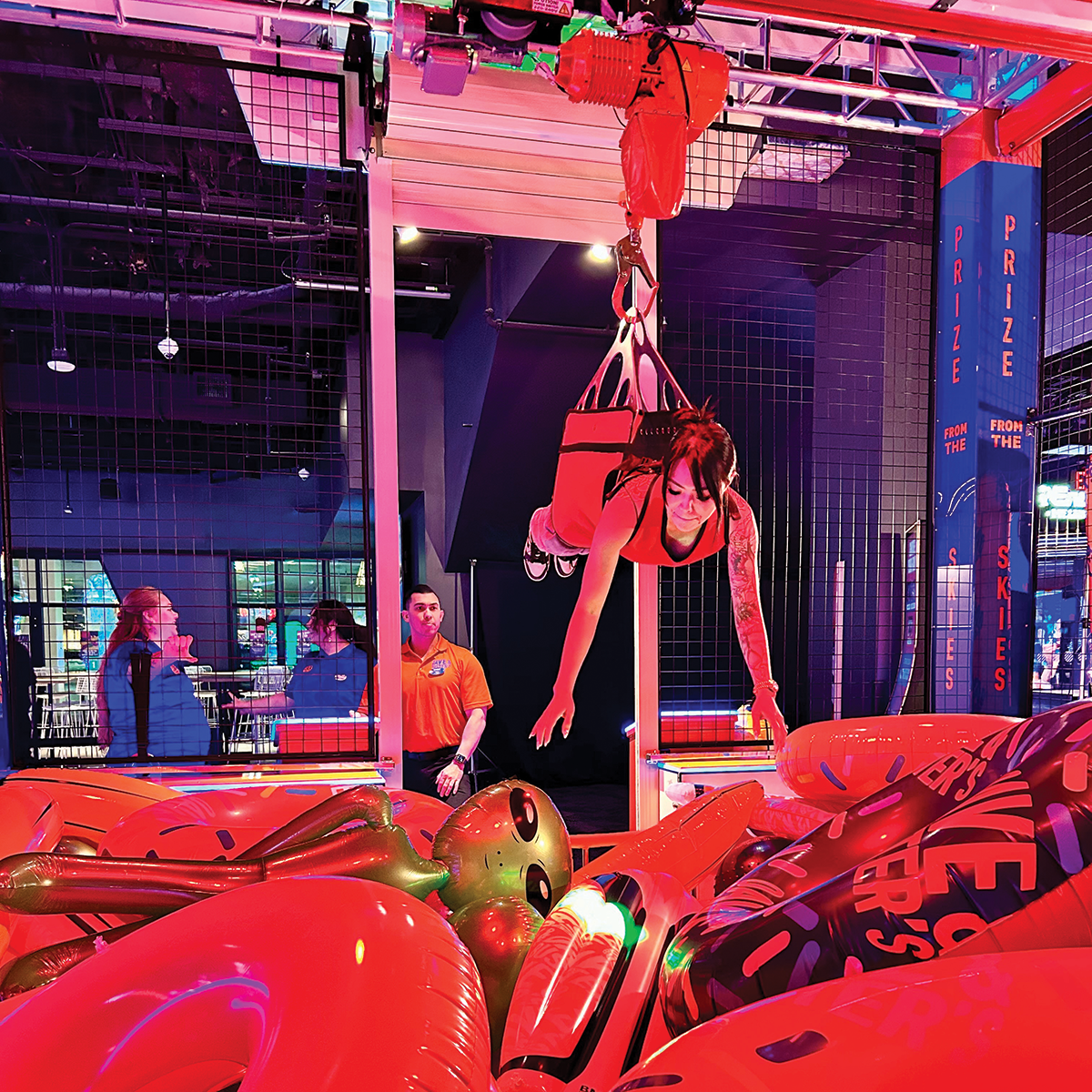 Dave & Buster's human crane pc Andrea Lee Dave Busters Human Crane Pc Andrea Lee