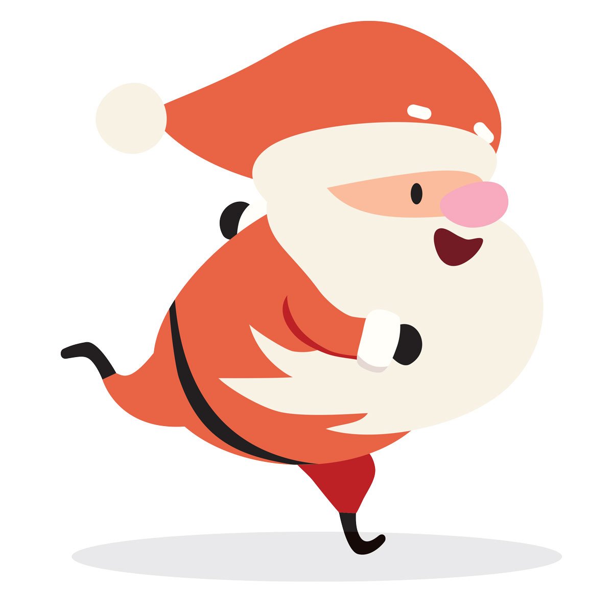 Getty Santa Hat Run