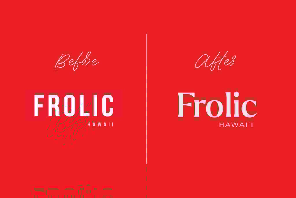 Frolic Logo Before And After 1