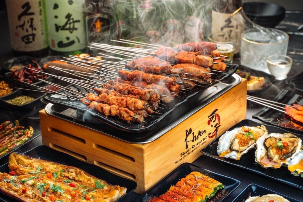 grilled mongolian Skewers