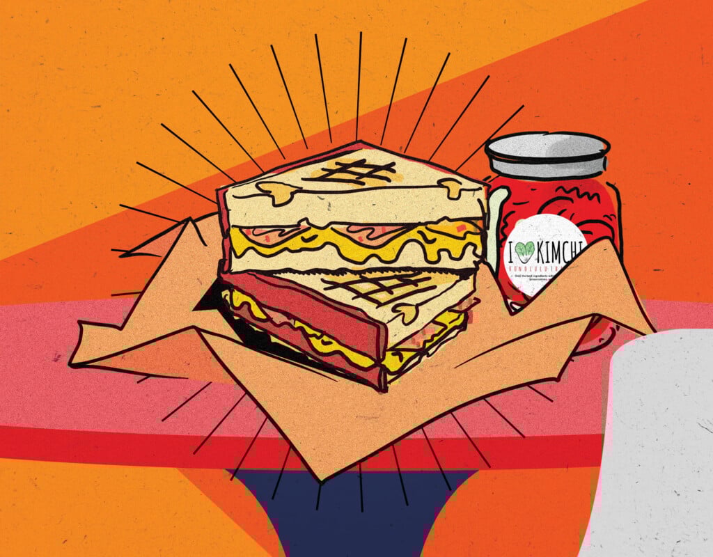 Katrinas Kim Chee Grilled Cheese