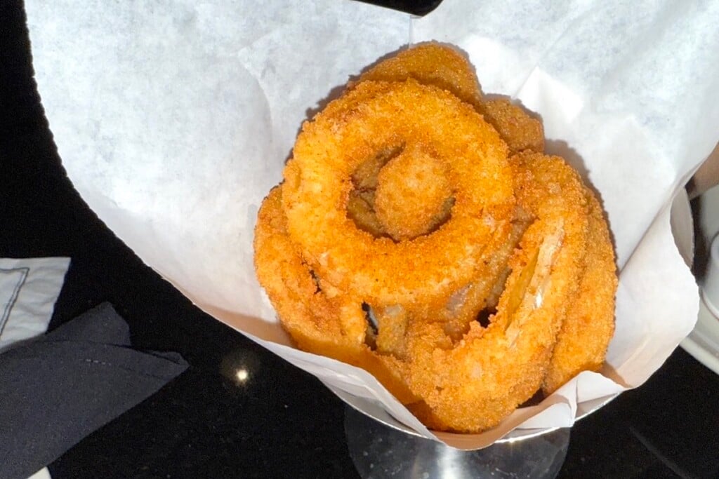 Mortons happy hour Onion Rings