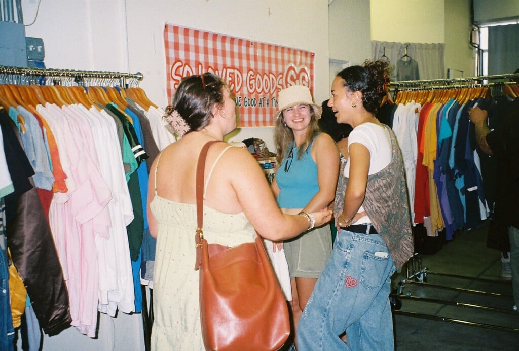People standing at Harbors Vintage Market
