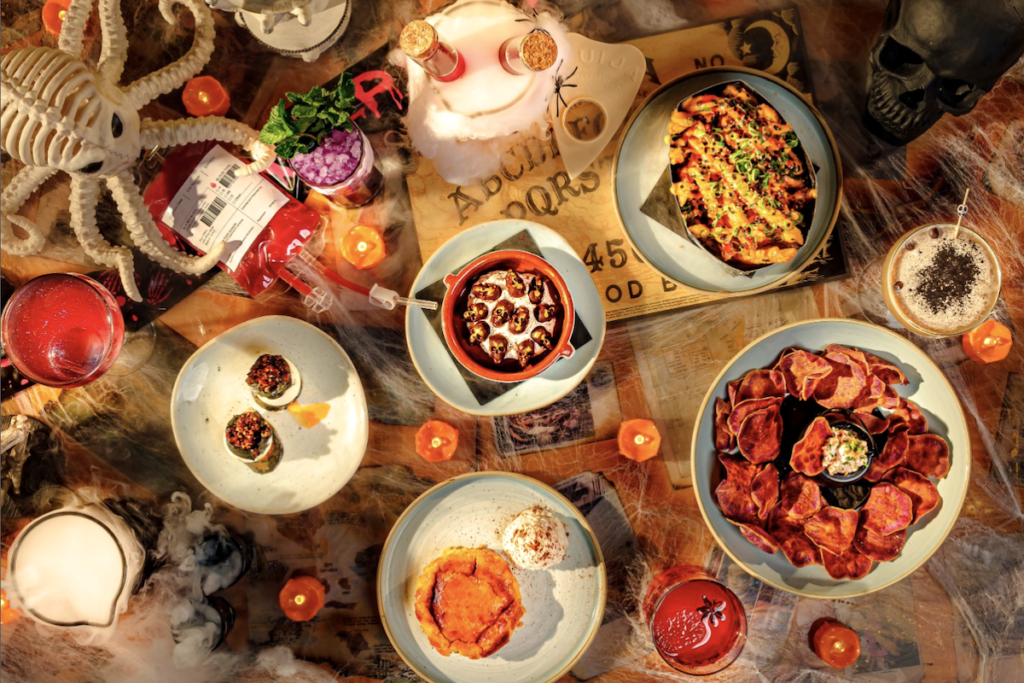 halloween-themed dishes