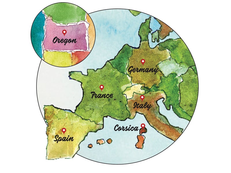 World Of Wine Map