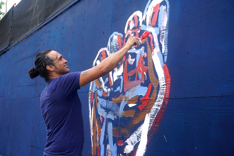 Soloman Enos Sign Language Mural