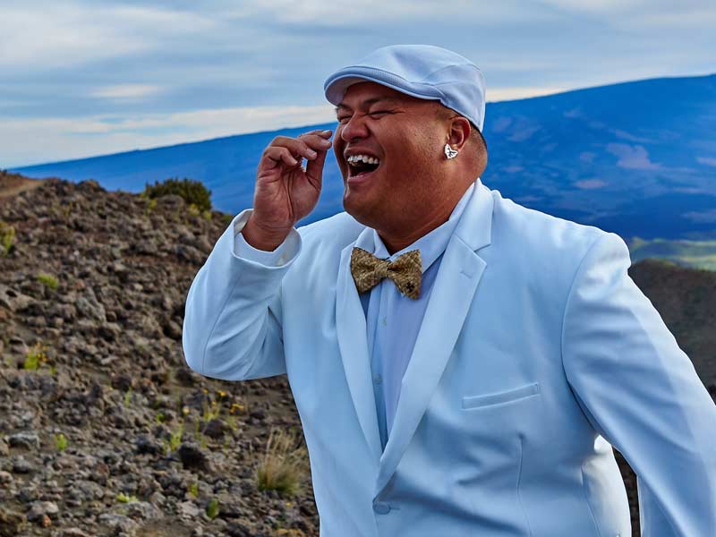 Kalani Pea Mauna Kea Laughing
