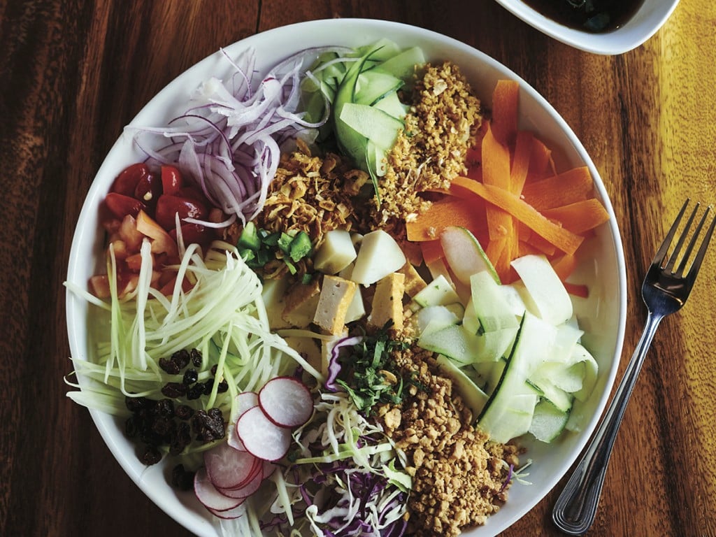Rangoon Burmese Kitchen Chinatown Downtown Honolulu Rainbow Salad Cover
