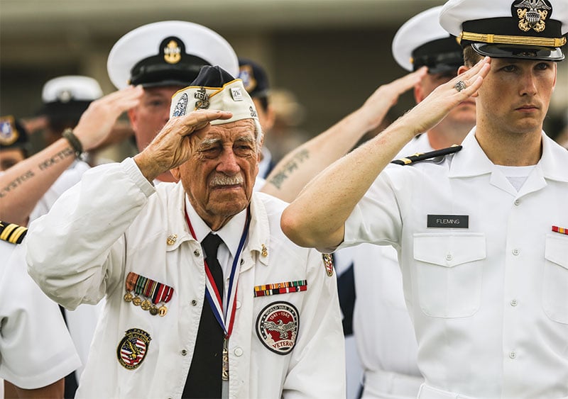 Pearl Harbor Soldiers Salute