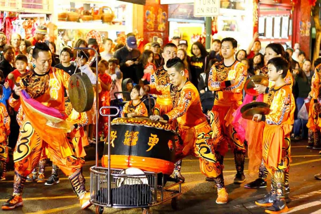 Honolulu Chinatown Chinese New Year Drummers