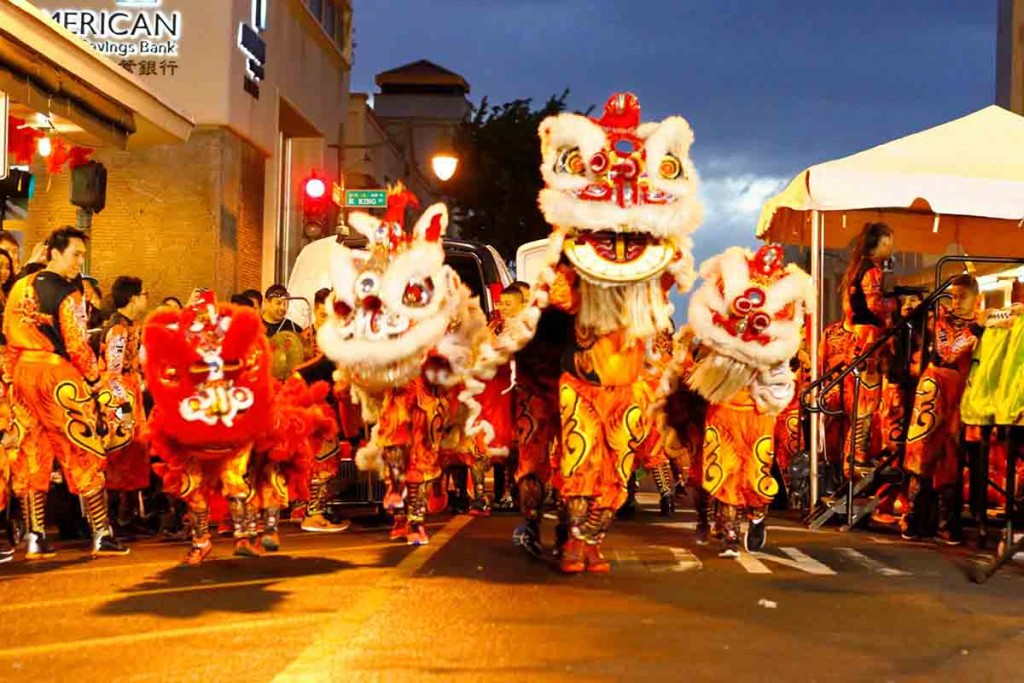 Honolulu Chinatown Chinese New Year Lion Dance
