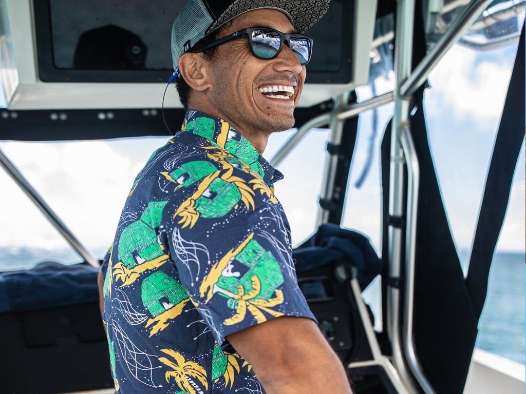 Western Aloha Hut Shirt Boat