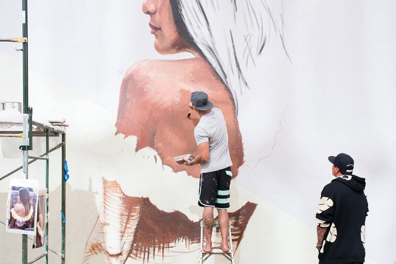 Powwow Mural Painting