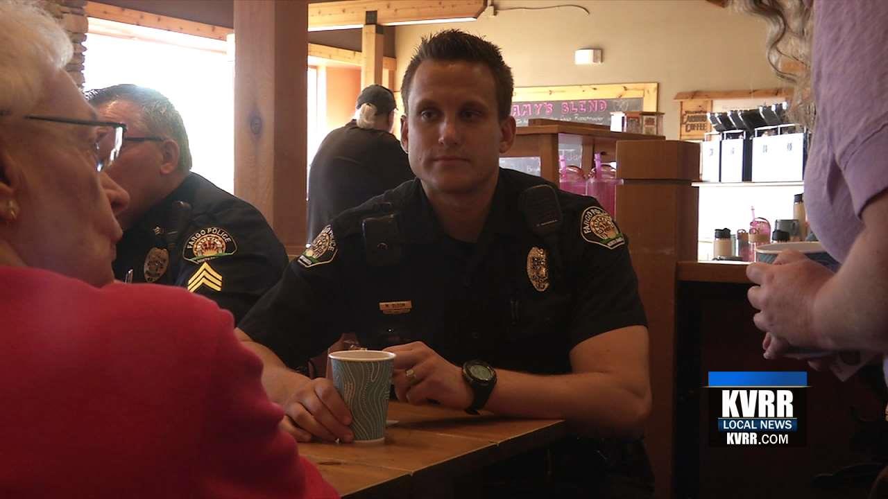 Fargo Police Celebrate National Coffee with a Cop Day - KVRR Local News