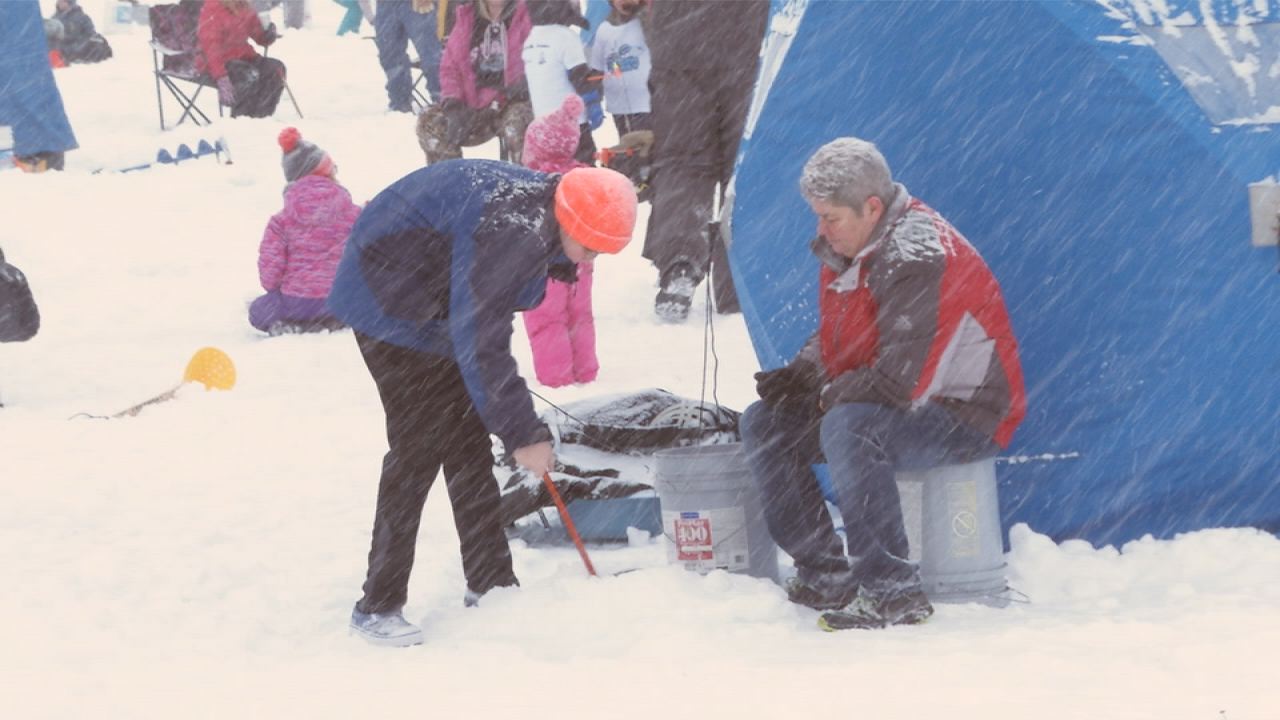 Fargo Youth Ice Fishing Derby brings Hundreds to Woodhaven Pond