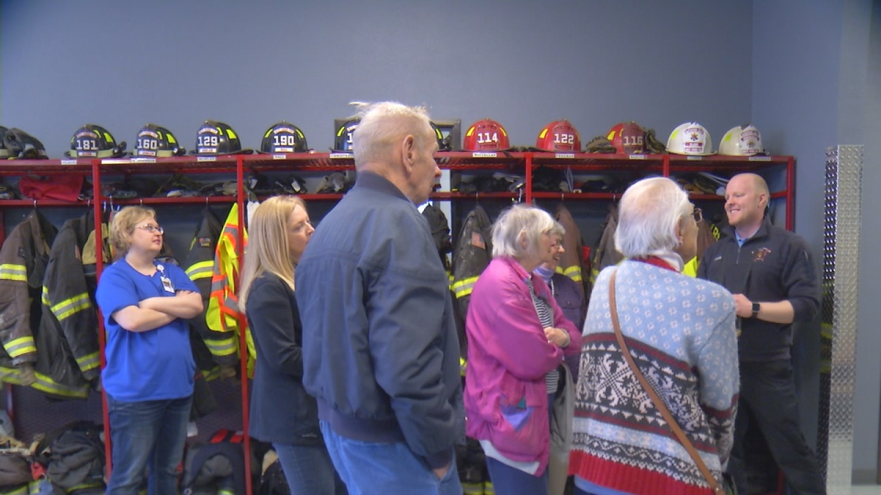 Eventide Sheyenne Crossings Residents Thank West Fargo Firefighters