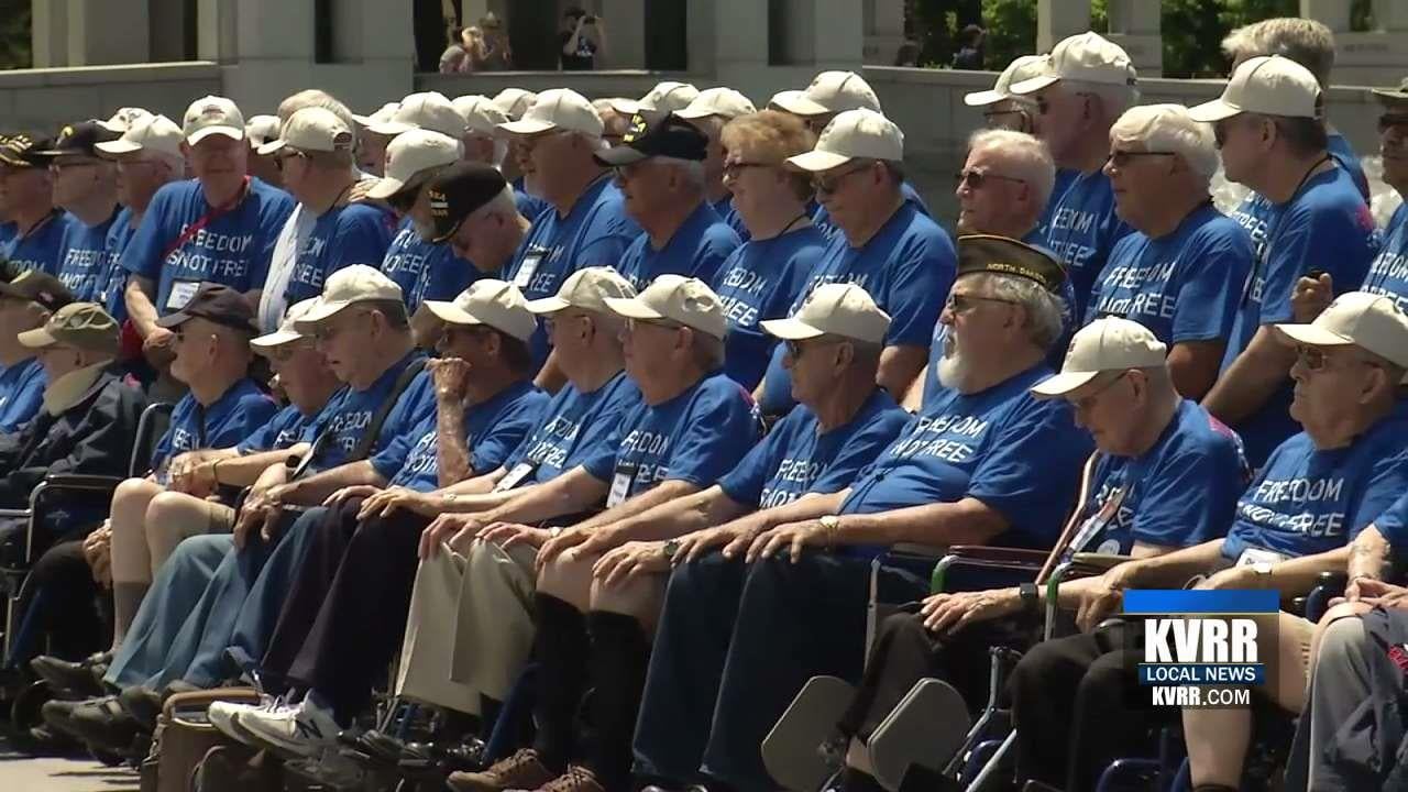 Honor Flight Veterans Visit War Memorials On Final Day of Trip KVRR