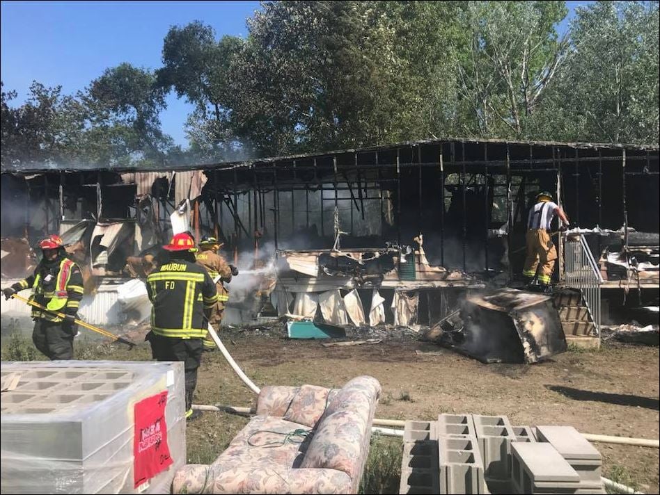 Trailer House Destroyed By Fire In Ogema, Minnesota - KVRR Local News