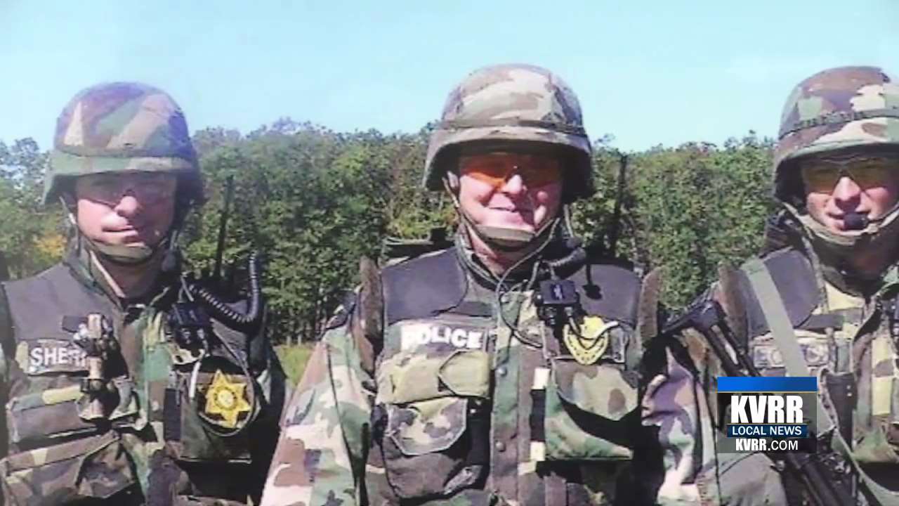 Red River Valley SWAT Team Collecting Data on Breaching Techniques at Old Fargo City Hall KVRR