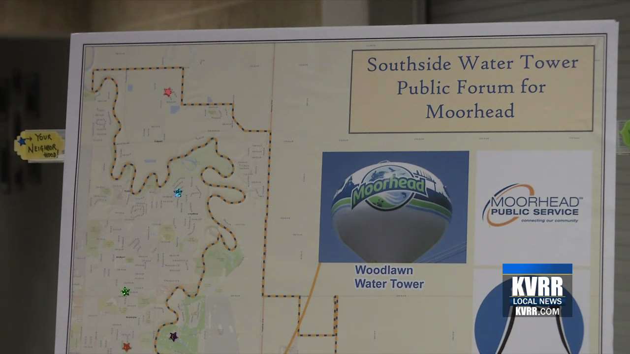 Moorhead Public Service Wants Your Help; What Designs Should Be on the Next Water Tower? KVRR