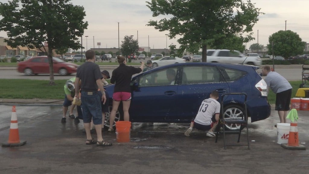 Special Olympics Holds Fundraiser Car Wash