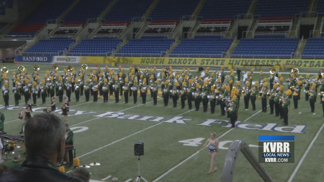 NDSU's Gold Star Marching Band Puts On Show At Fargodome KVRR Local News