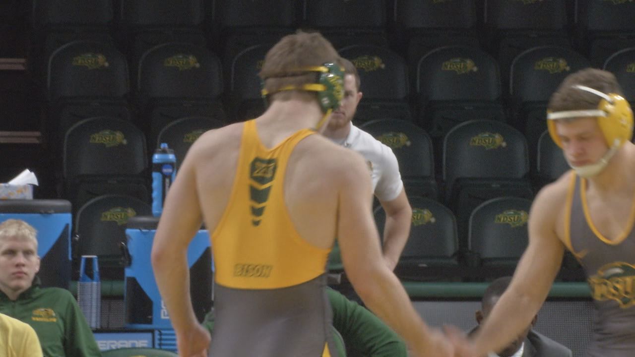 North Dakota State Wrestling Falls at Northwestern KVRR Local News
