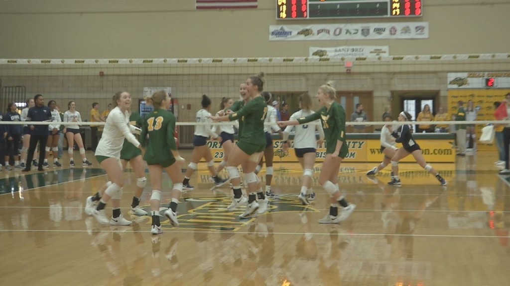 NDSU Volleyball Grabs Last Home Match Against Oral Roberts - KVRR Local ...