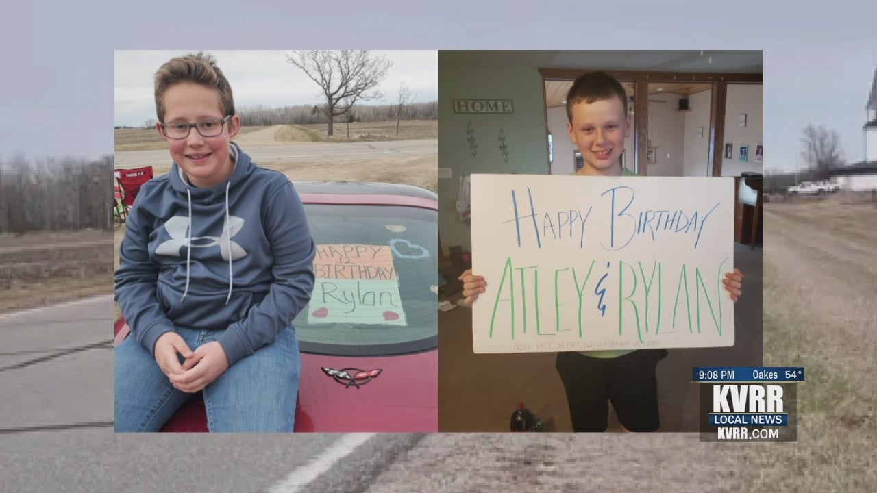 Massive Tractor Parade Held Near Oklee, Minnesota To Celebrate Two