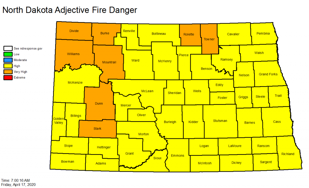Nd Fire Danger Map