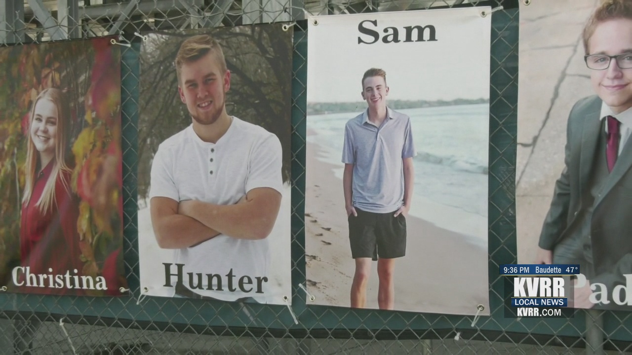 Kindred High School Honors Seniors By Putting Their Pictures On Football Field KVRR Local News