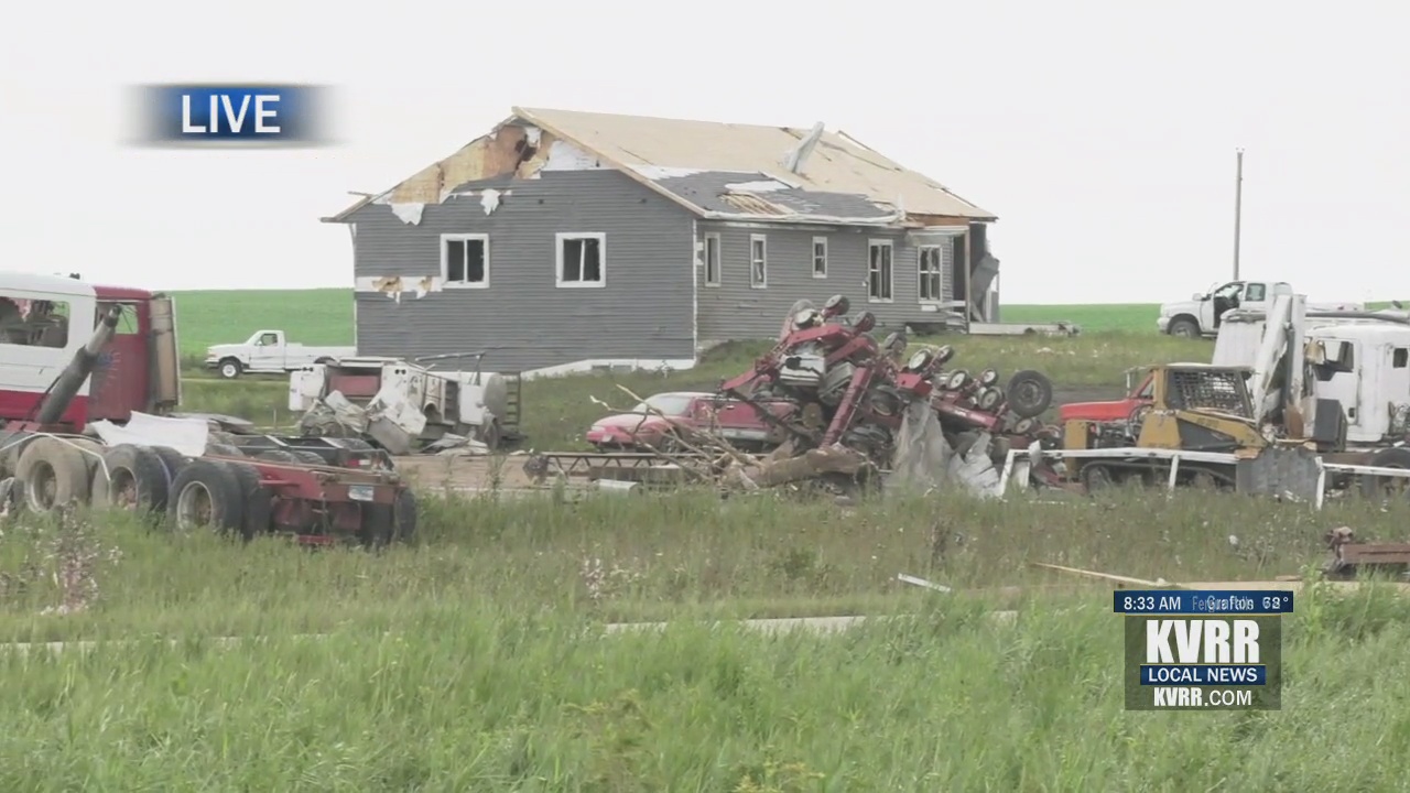 LIVE Destruction in Dalton after Tornado rips through rural area