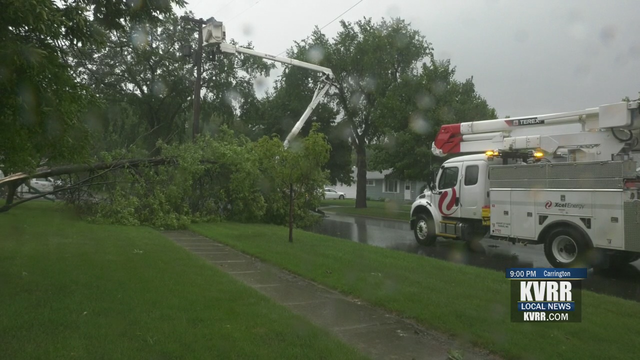 Xcel Power Crews Work Around Fargo To Restore Power - KVRR Local News