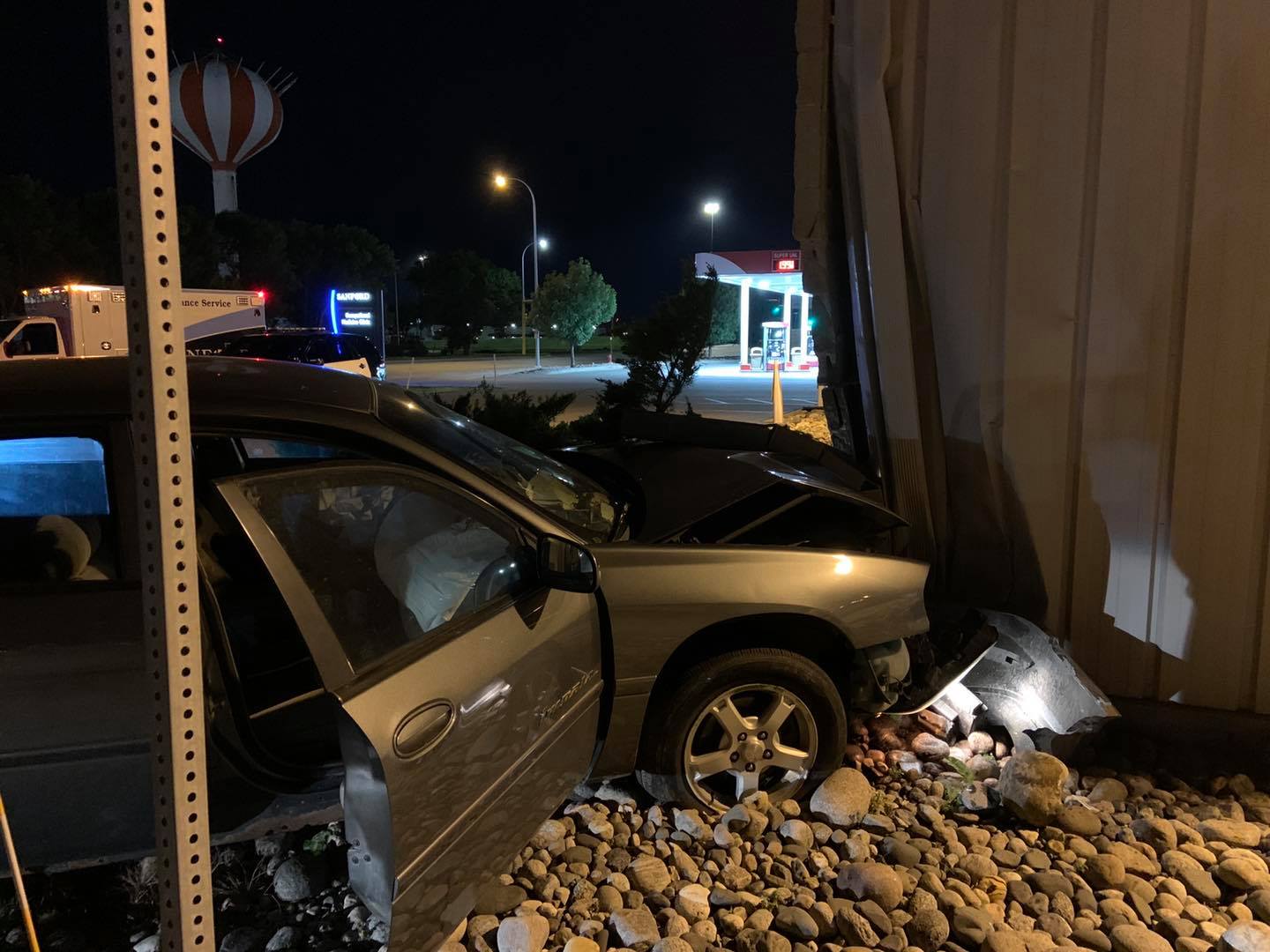 Vehicle crashes into Sanford Occupational Health Friday morning KVRR