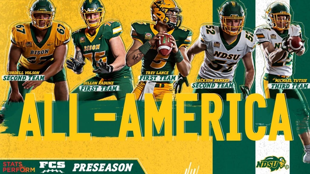 Five Bison Named to Phil Steele FCS All-America Team - NDSU