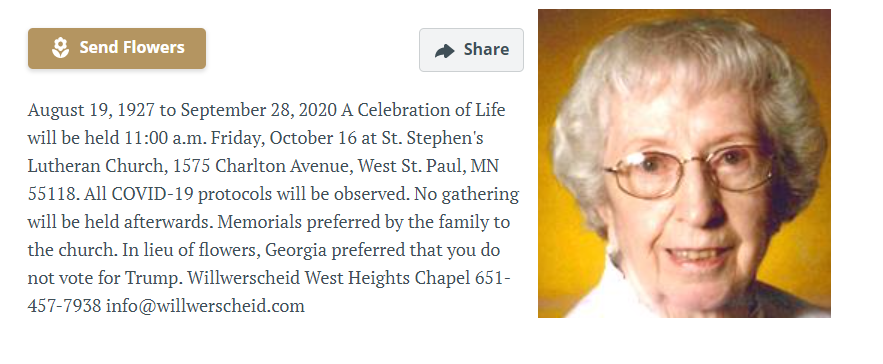Georgia May Pic And Obit