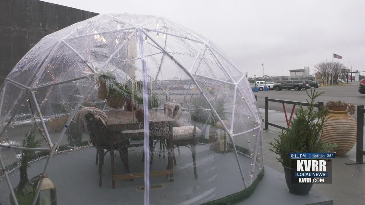 CRAVE offers 'snow globe' experience with outdoor dining igloos KVRR
