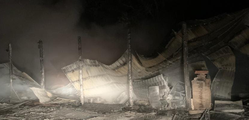 Barnesville Storage Building Fire 2 15 2021