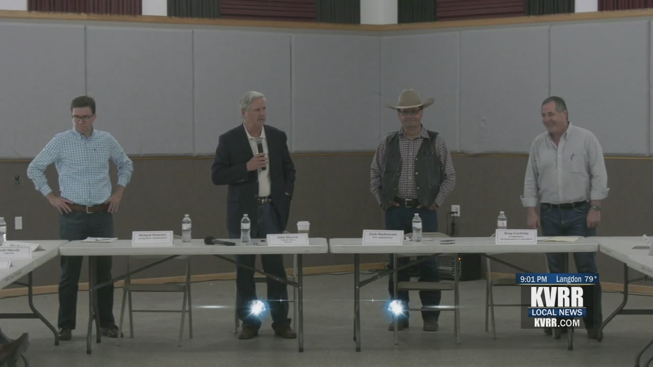 Sen. Hoeven discusses drought with producers in Argusville